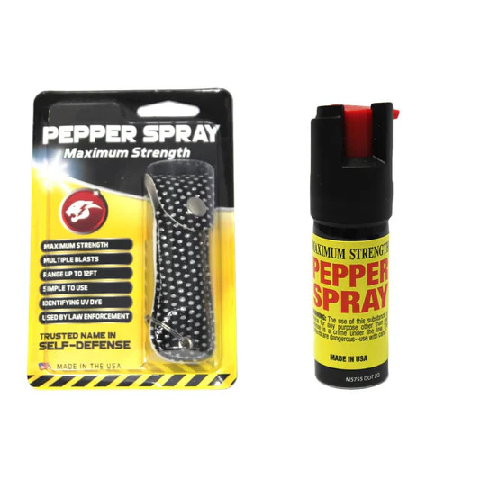 0.5 Pepper Spray with Black Bling Case