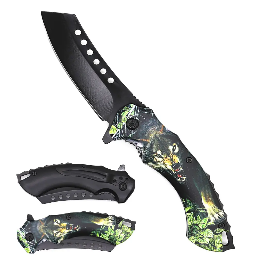 4.75" Eagle Butcher Blade Assist-Open Folding Knife with Pocket Clip