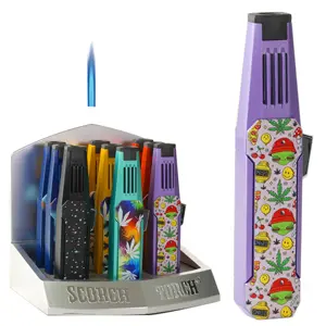 Scorch Torch Lighter Turbo Pencil/ asst designs & colors 7.0" (61663)