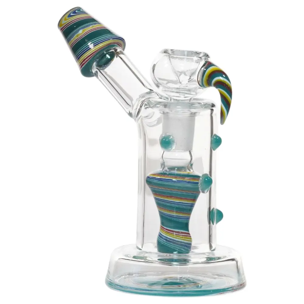 Glass W.P. sticker shower B mouth side Car 6.0" - Teal