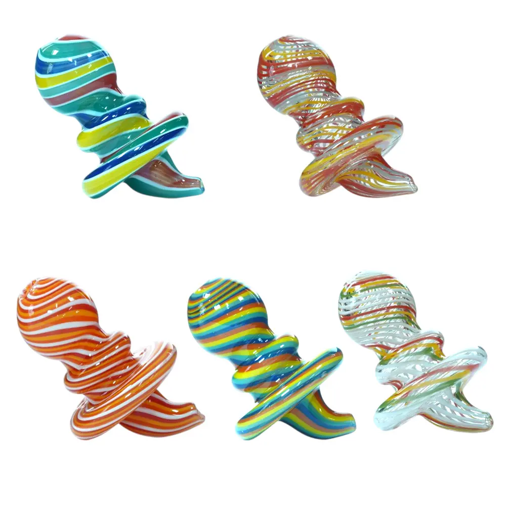 Full sticker carb cap assorted color 5pcs per bag