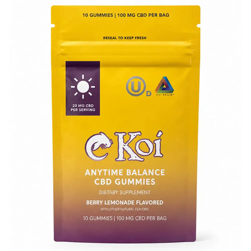 Koi CBD Gummies | Anytime Balance 10ct 100mg - Berry Lemonade