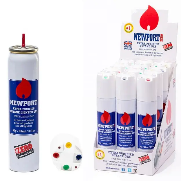 Newport Zero Butane 90ml, 12 CT, Near Zero Impurities