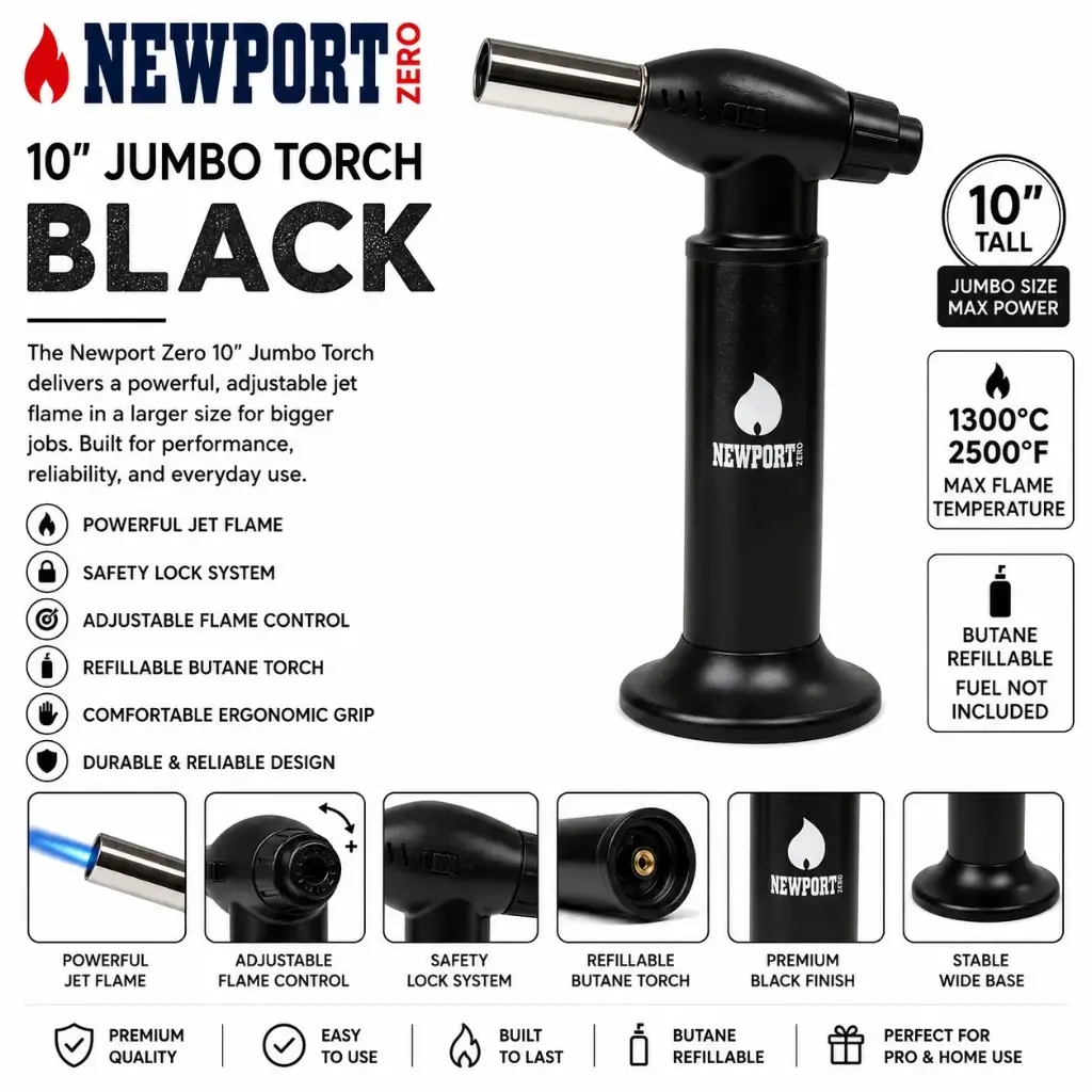 Newport Zero 10" Jumbo Torch "Black"