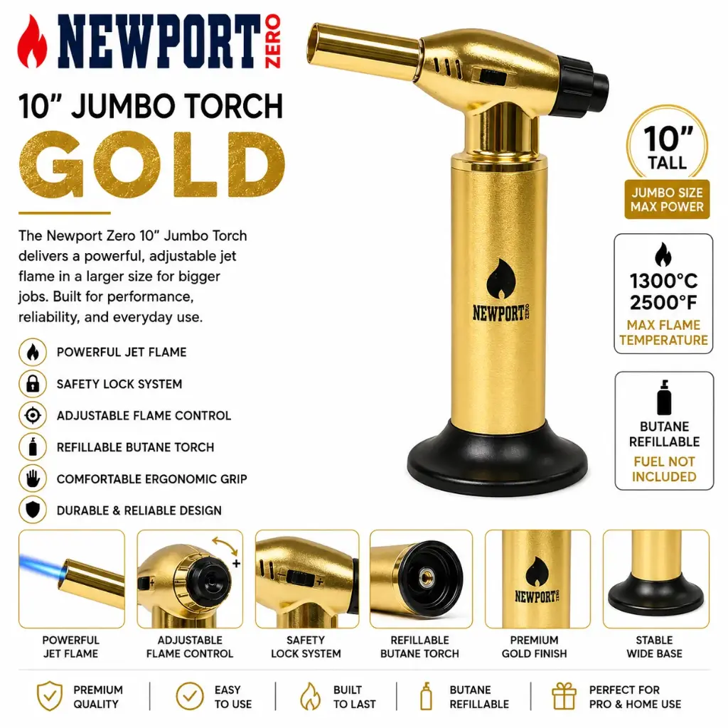 Newport Zero 10" Jumbo Torch "Gold"