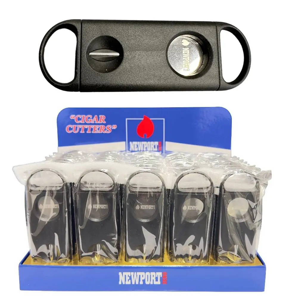 PLASTIC CIGAR CUTTER V CUT AND ROUND 50 PCS DISPLAY