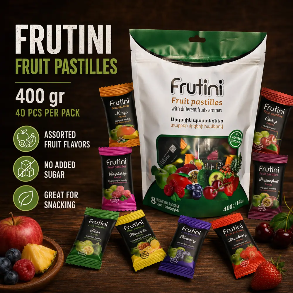 Frutini Fruit Pastilles 400 gr (40 pcs per Pack)