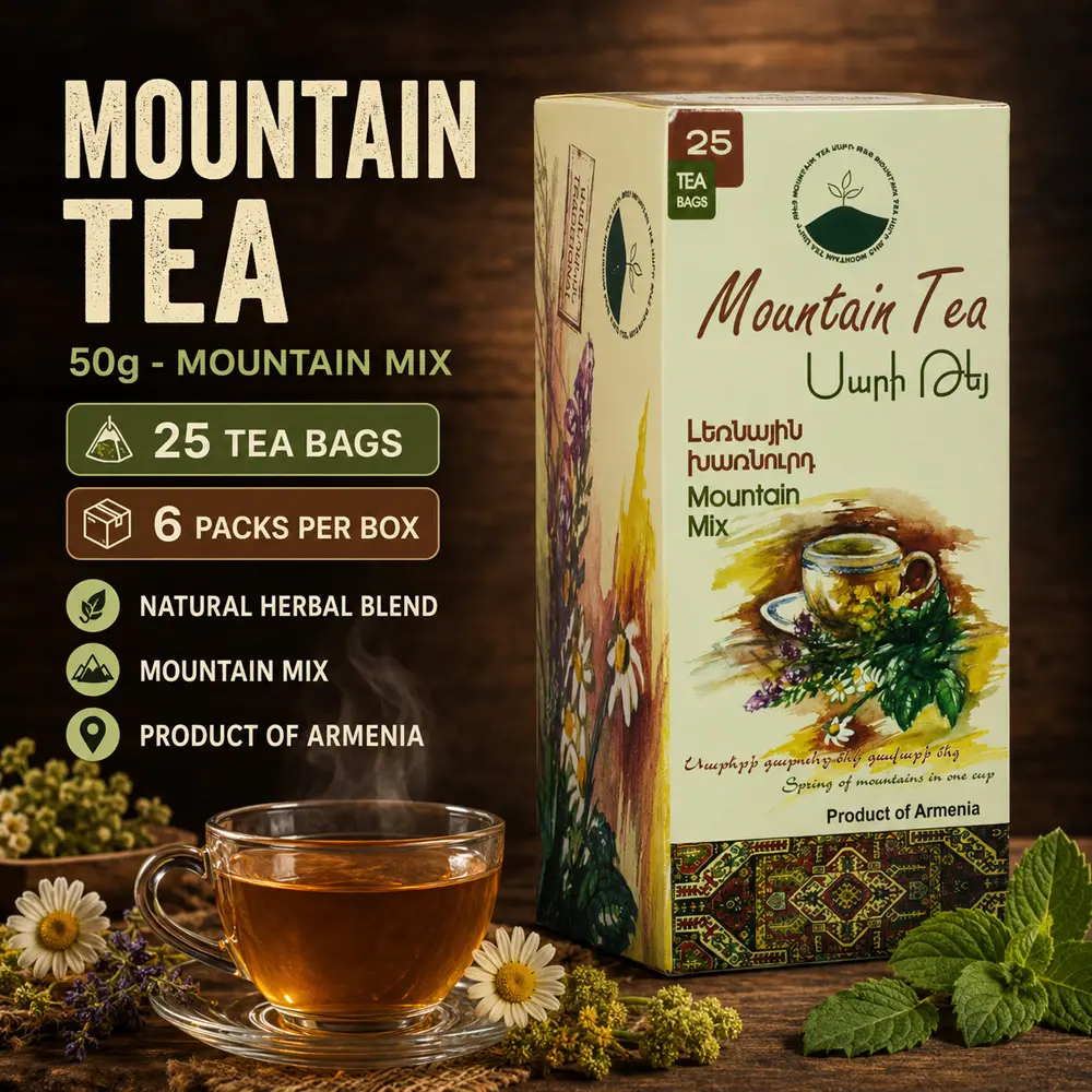 Mountain Tea 50g 25 tea bags - Mountain Mix (6 pcs per Box)