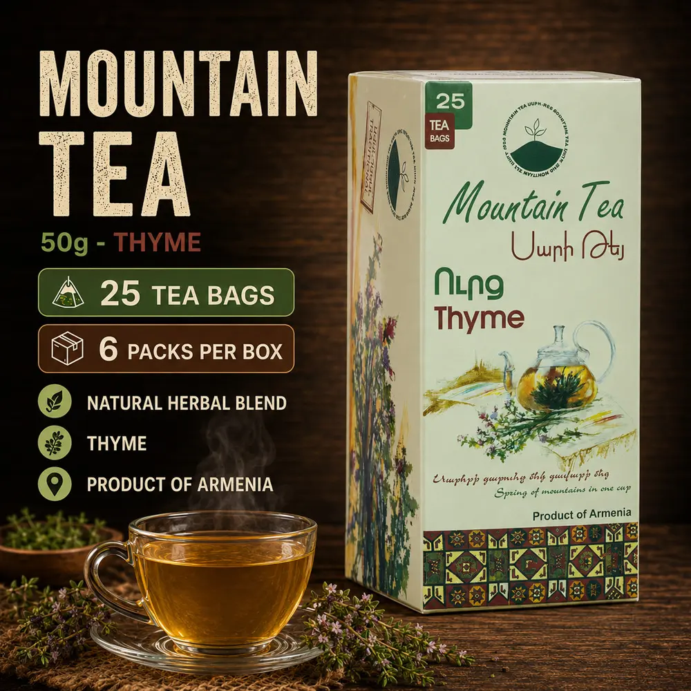 Mountain Tea 50g 25 tea bags - Thyme (6 pcs per Box)