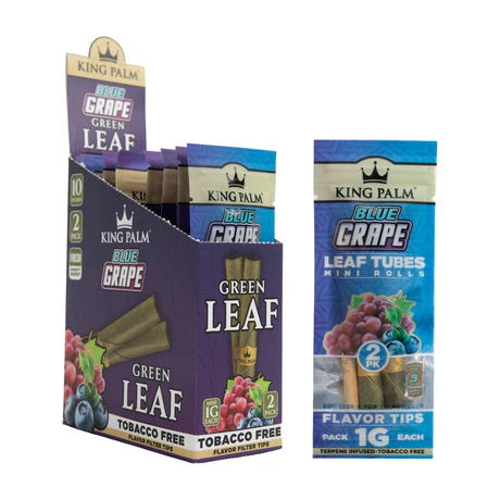 KING PALM Green Leaf Mini Blue Grape 2-Pack 10ct