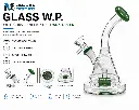 Glass W.P. with Curved Neck 7.0" - Dark Green
