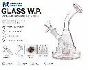 Glass W.P. with Curved Neck 7.0" - Pink
