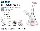 Glass W.P. with Curved Neck 7.0" - Milky Pink