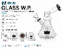 Glass W.P. with Built-in Perc Design 6.0" - Black