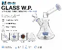Glass W.P. with Built-in Perc Design 6.0" - Milky Blue