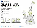 Glass W.P. with Curved Neck 6.5" - Green
