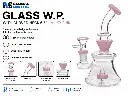 Glass W.P. with Curved Neck 6.5" - Milky Pink