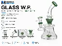Glass W.P. with Curved Neck 6.5" - Dark Green