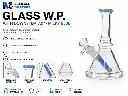 Glass W.P. with Downstem 7.0" - Milky Blue