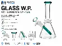 Glass W.P. with Downstem 7.0" - Teal