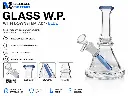Glass W.P. with Downstem 7.0" - Blue