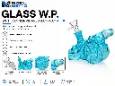 Glass W.P. Cannon-shaped 4.0" x 6.0" - Blue