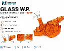 Glass W.P. Cannon-shaped 4.0" x 6.0" - Orange