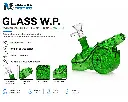 Glass W.P. Cannon-shaped 4.0" x 6.0" - Green