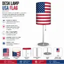 Desk Lamp - USA Flag