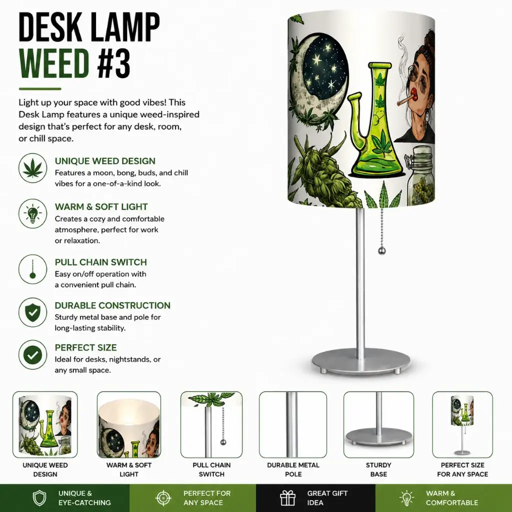 Desk Lamp - Weed #3