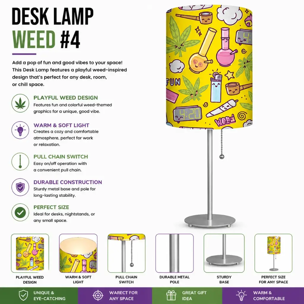Desk Lamp - Weed #4