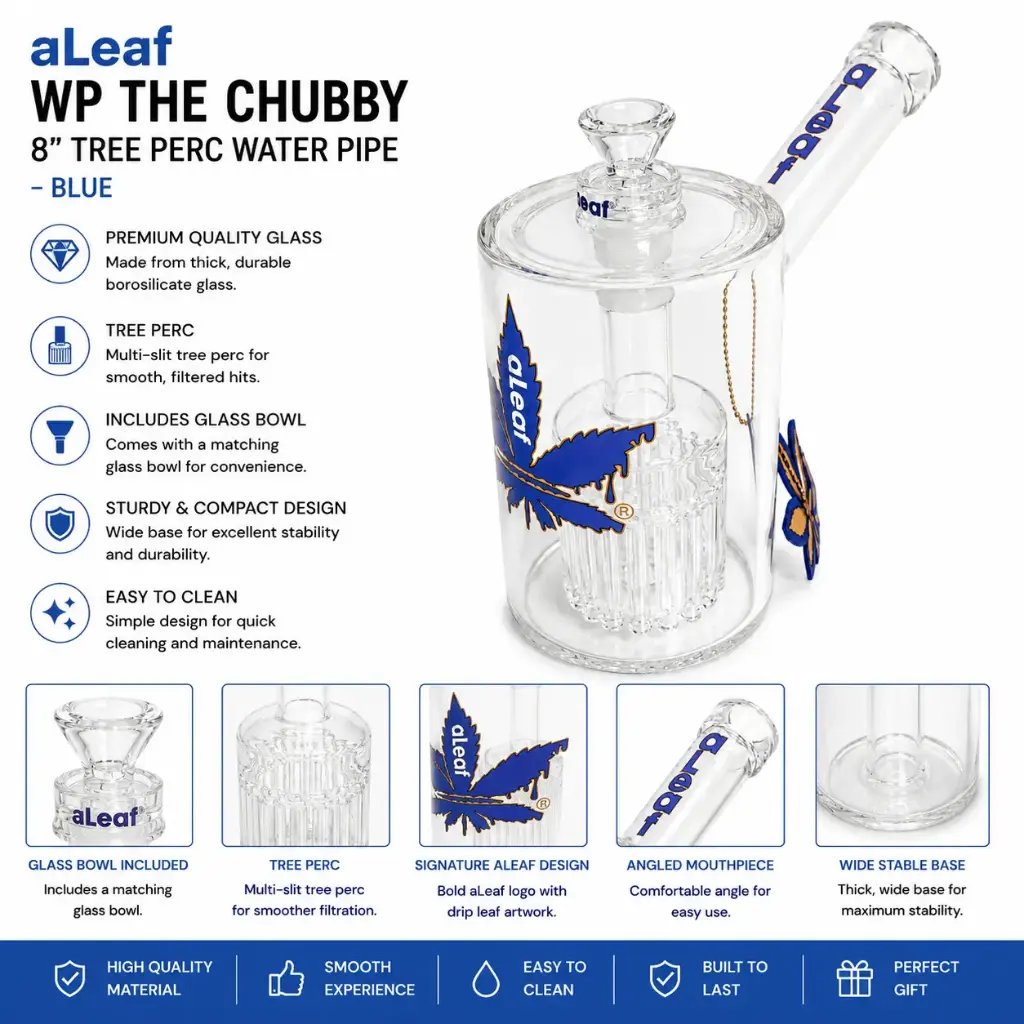 aLeaf WP THE CHUBBY 8" TREE PERC BLUE