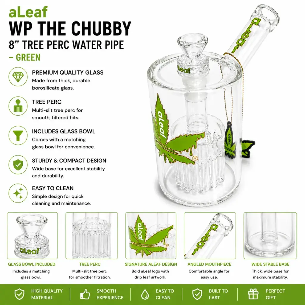 aLeaf WP THE CHUBBY 8" TREE PERC GREEN