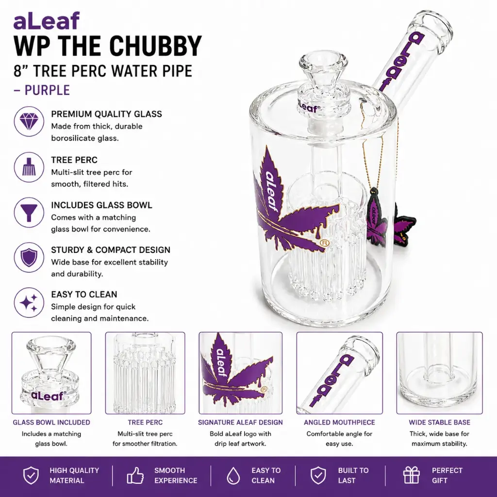 aLeaf WP THE CHUBBY 8" TREE PERC PURPLE