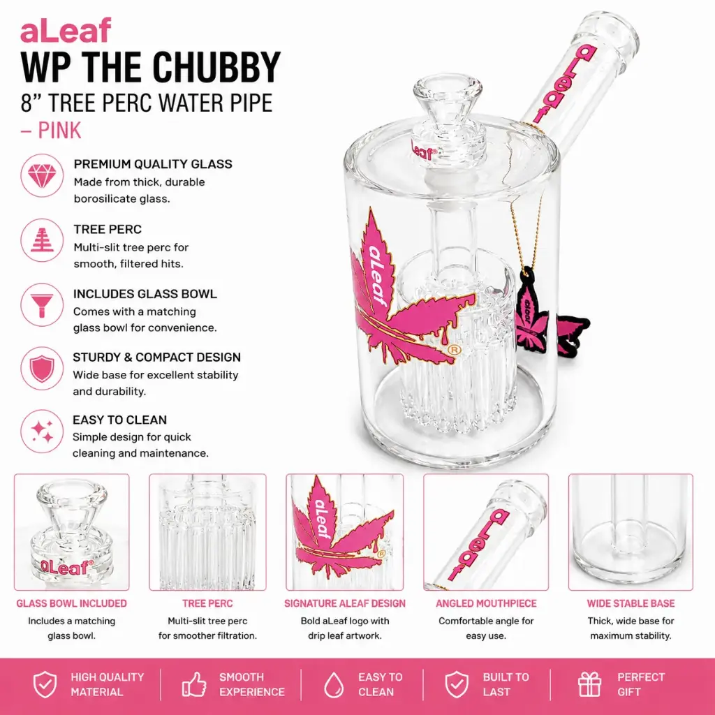 aLeaf WP THE CHUBBY 8" TREE PERC PINK