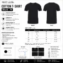 Next Level Apparel Cotton T-shirt / Black - M (12 per pack)