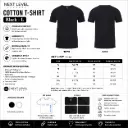 Next Level Apparel Cotton T-shirt / Black - L (12 per pack)