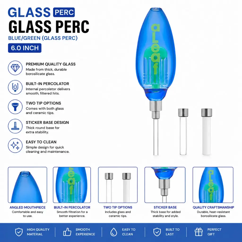 aLeaf BLUE/GREEN(GLASS PERC)