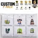 Custom T-Pack | 6-Pack | 12" DTF Prints | M/L/XL Mix