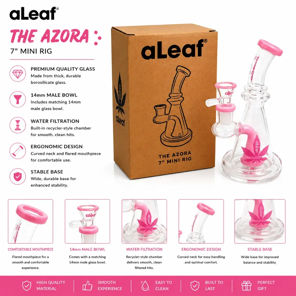 7" ALEAF THE AZORA MINI RIG PINK