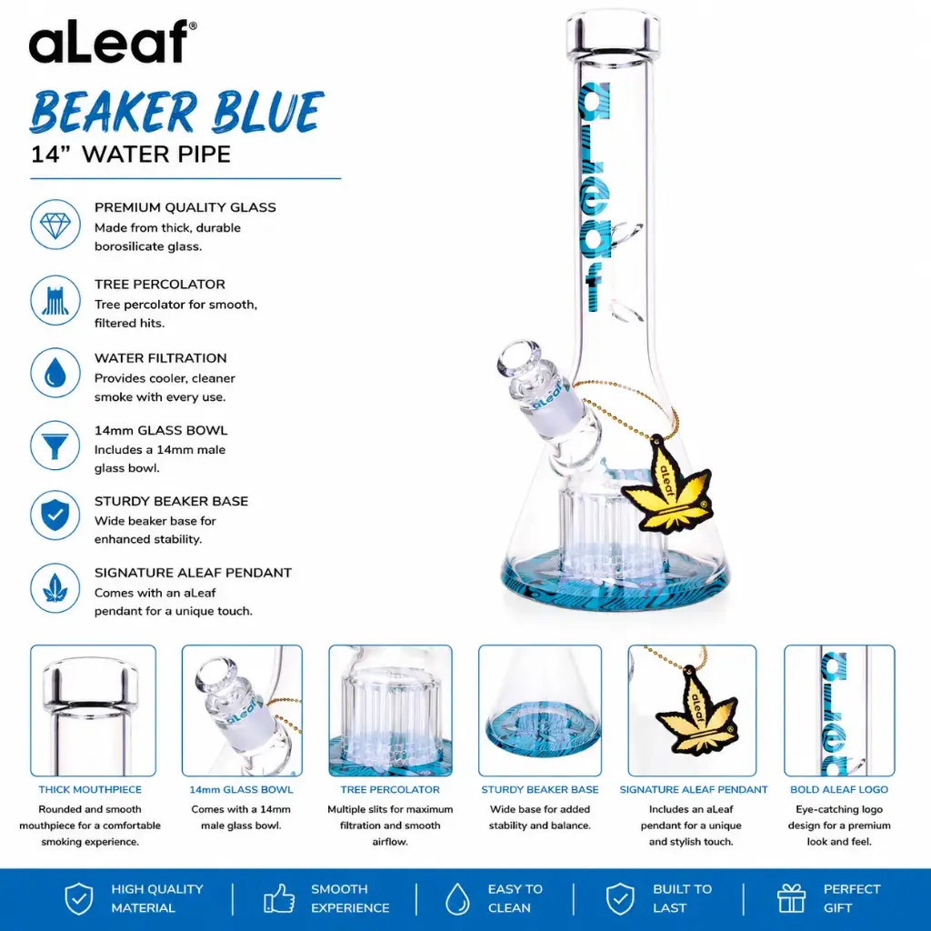 14" ALEAF BEAKER BLUE