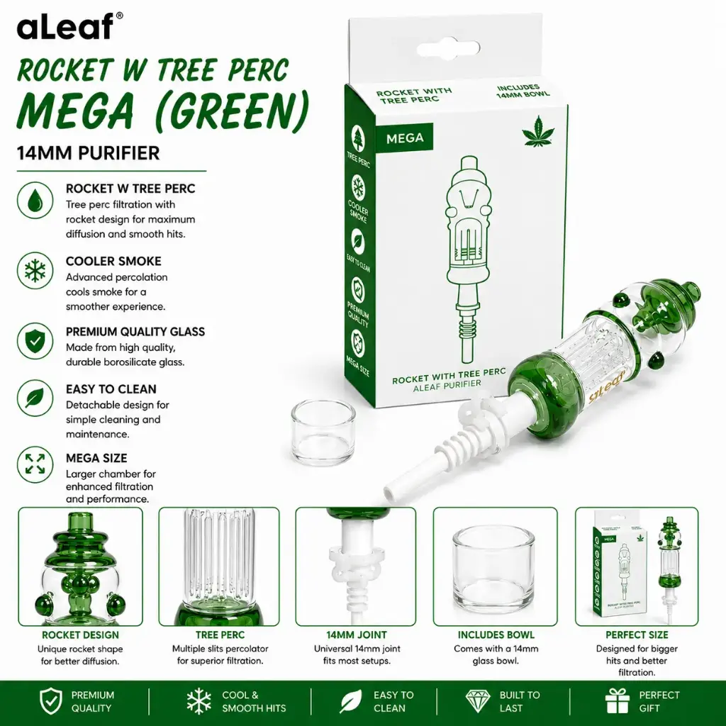 ALEAF ROCKET W TREE PERC MEGA (GREEN)