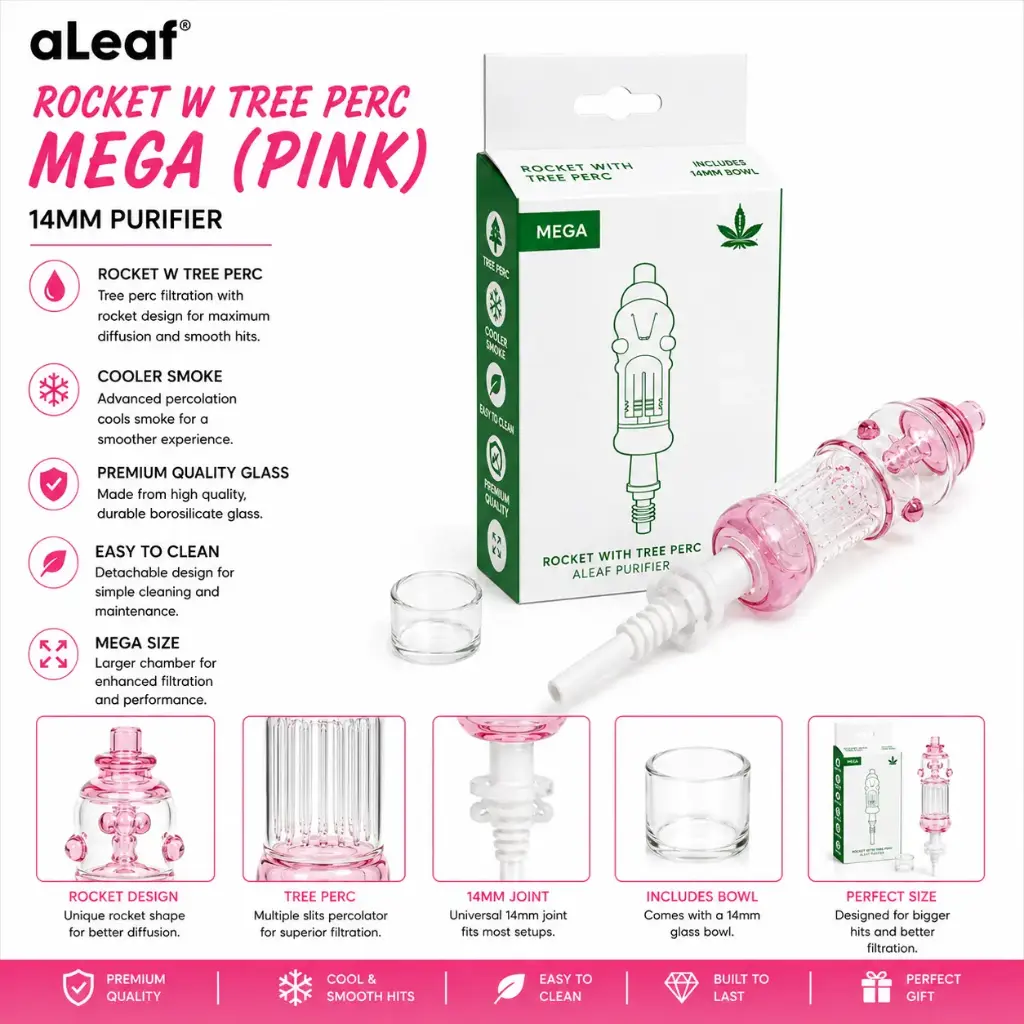 ALEAF ROCKET W TREE PERC MEGA (PINK)