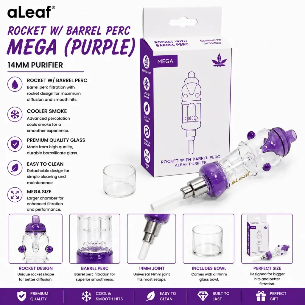 ALEAF ROCKET W/ BARREL PERC (PURPLE)
