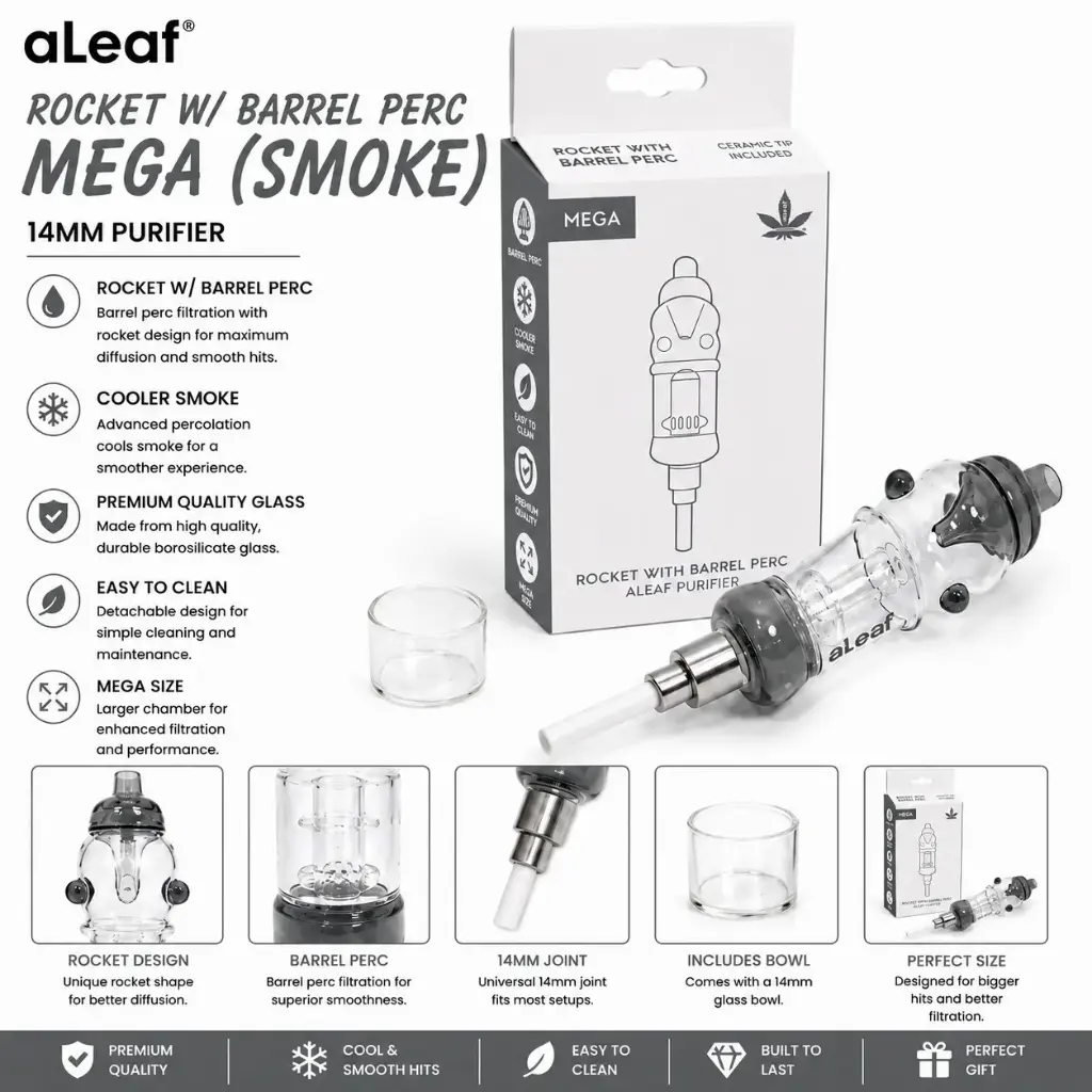 ALEAF ROCKET W/ BARREL PERC (SMOKE)