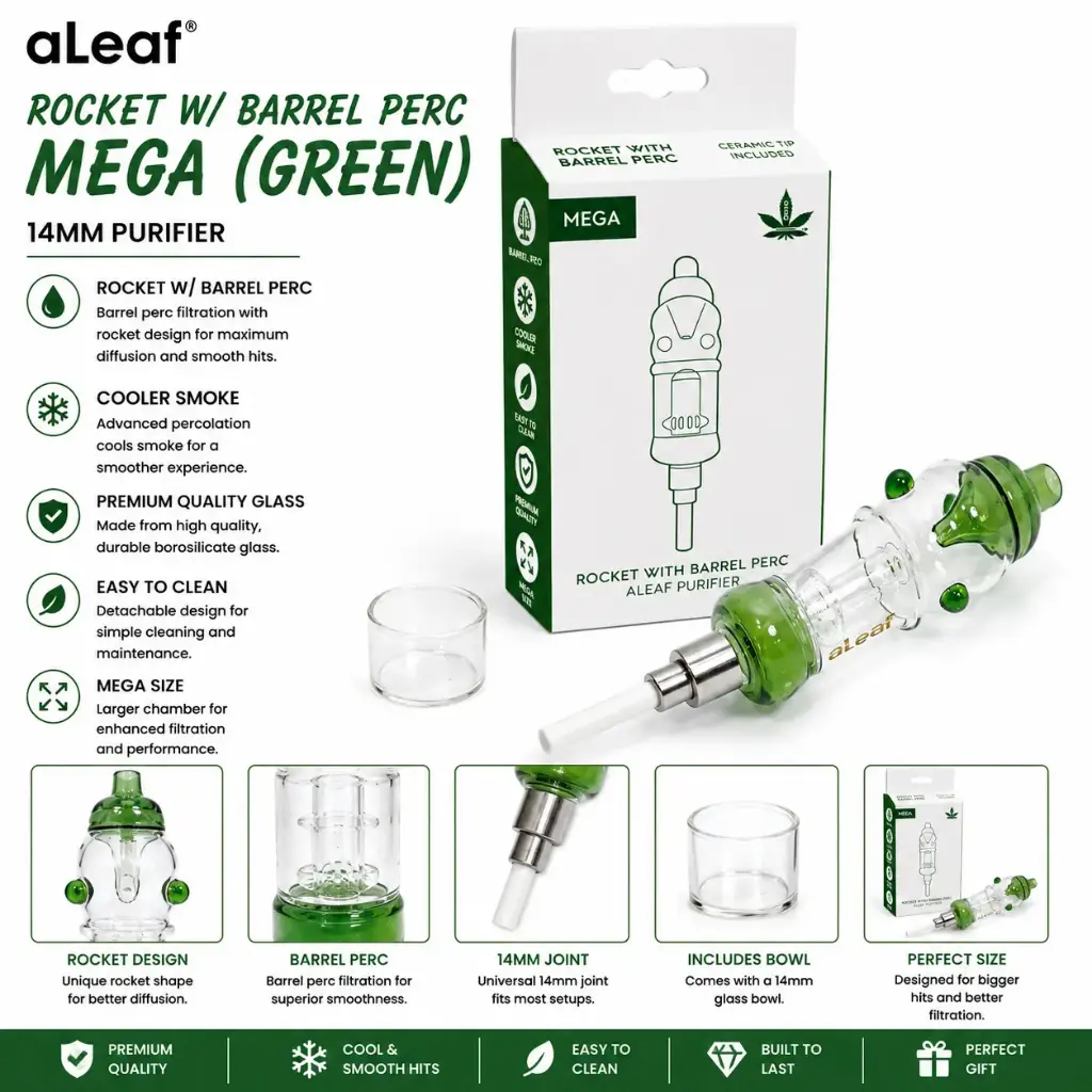 ALEAF ROCKET W/ BARREL PERC (GREEN)