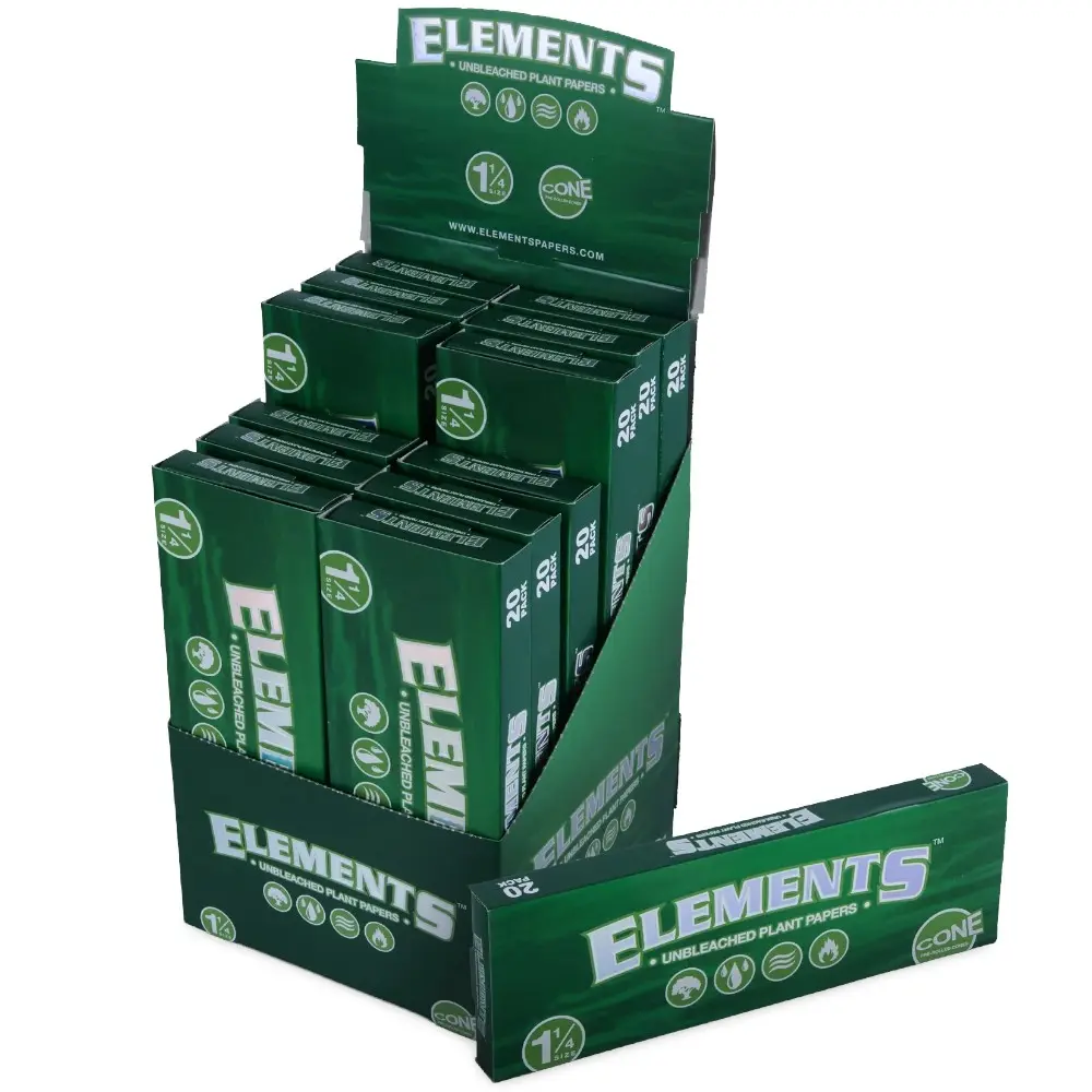 ELEMENTS Plant Paper Cones 11/4 Size 20/12ct