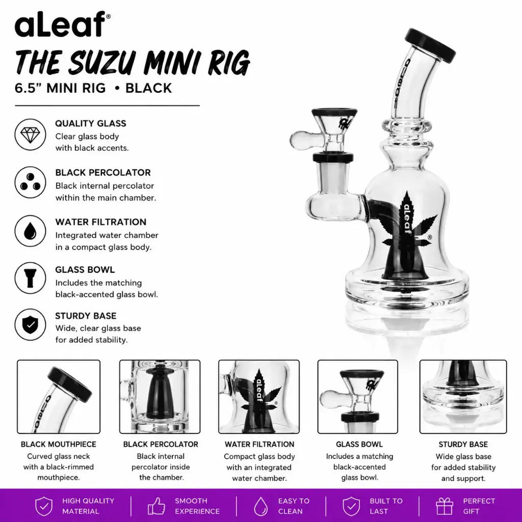 ALEAF 6.5" THE SUZU MINI RIG BLACK