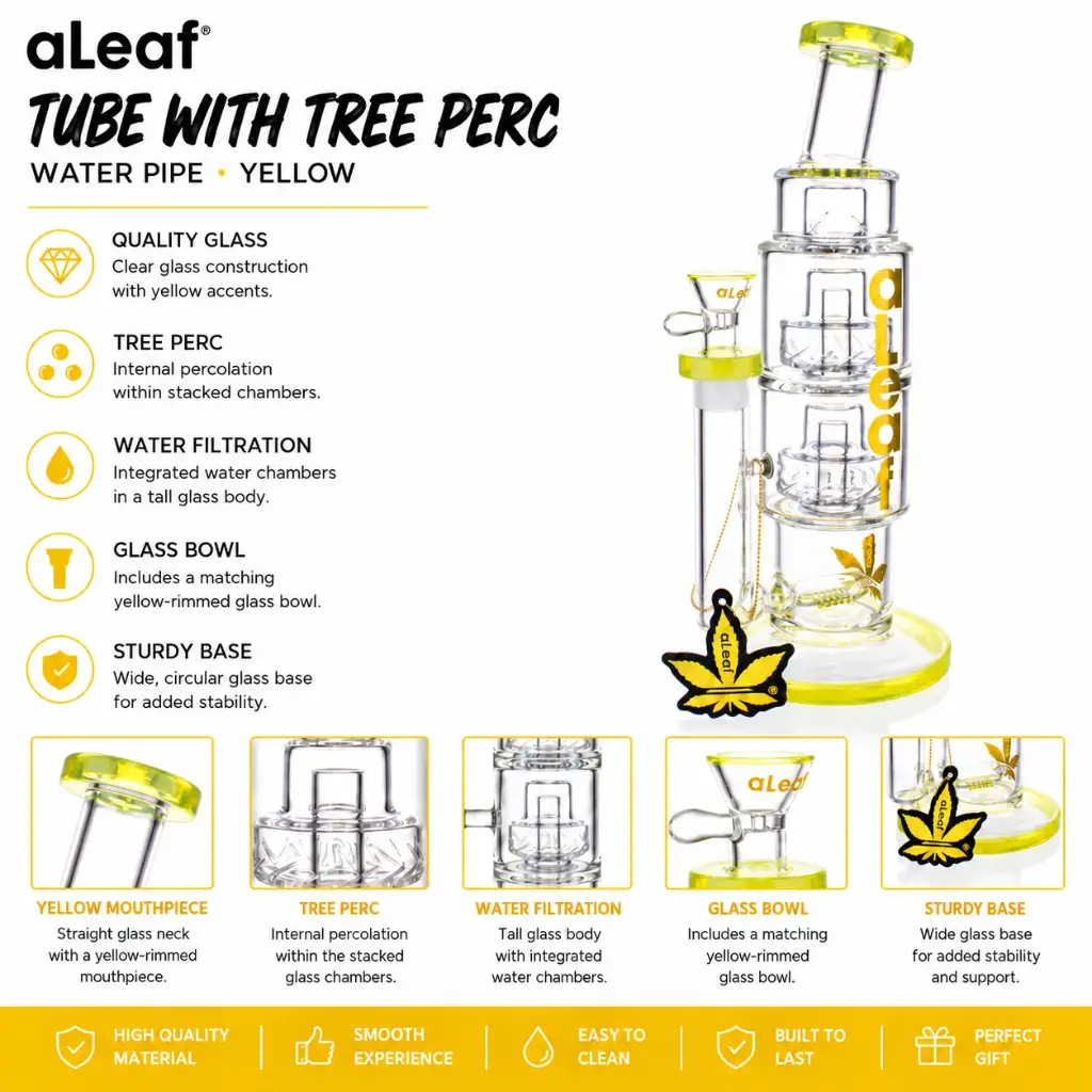 ALEAF TUBE WITH TREE PERC YELLOW