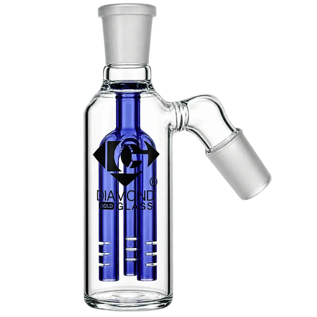 Diamond Glass ASHCATCHER- TREE PERC - DGA006-1445 Blue